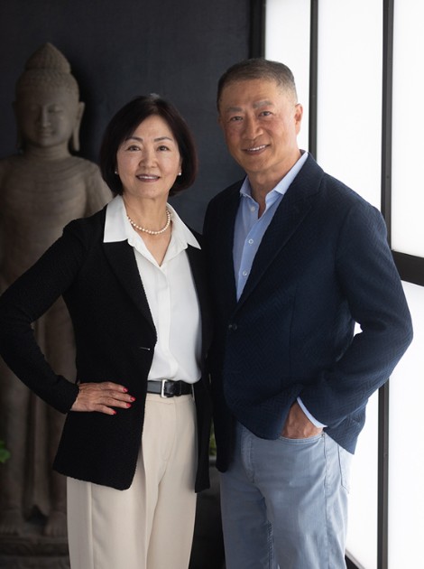 The owners of Hiro88 posing for a photo
