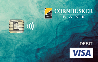 Teal wave Debit Card