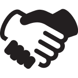 Icon image of hands shaking