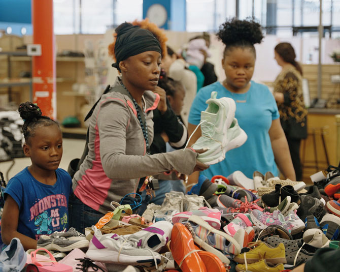 Family at the Day Without Shoes event