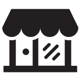 Icon image of a store front 