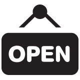 Door open sign