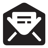 Icon image of an open envelope